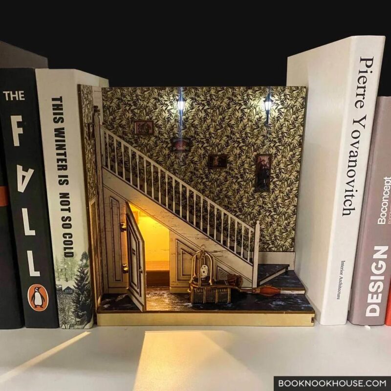 Cupboard Under Stair Book Nook Harry Potter DIY Bookshelf Insert 1