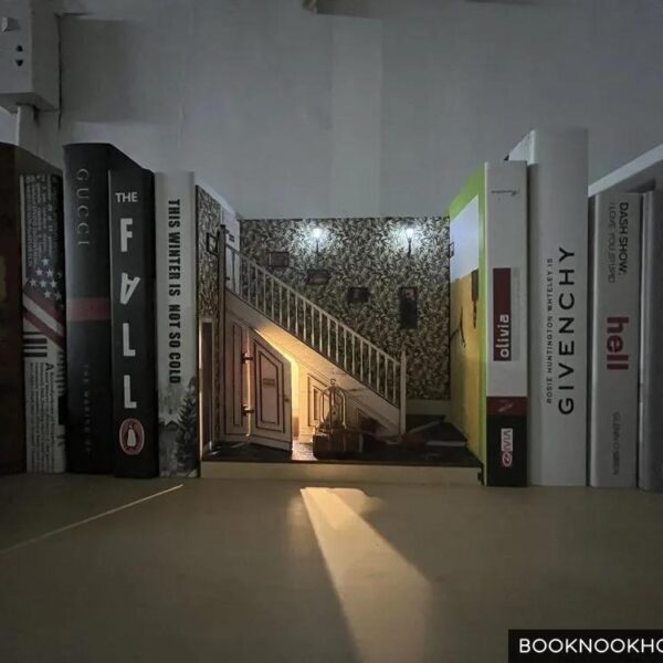 Cupboard Under Stair Book Nook Harry Potter DIY Bookshelf Insert 6