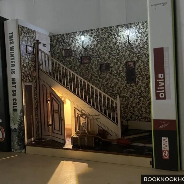 Cupboard Under Stair Book Nook Harry Potter DIY Bookshelf Insert 7