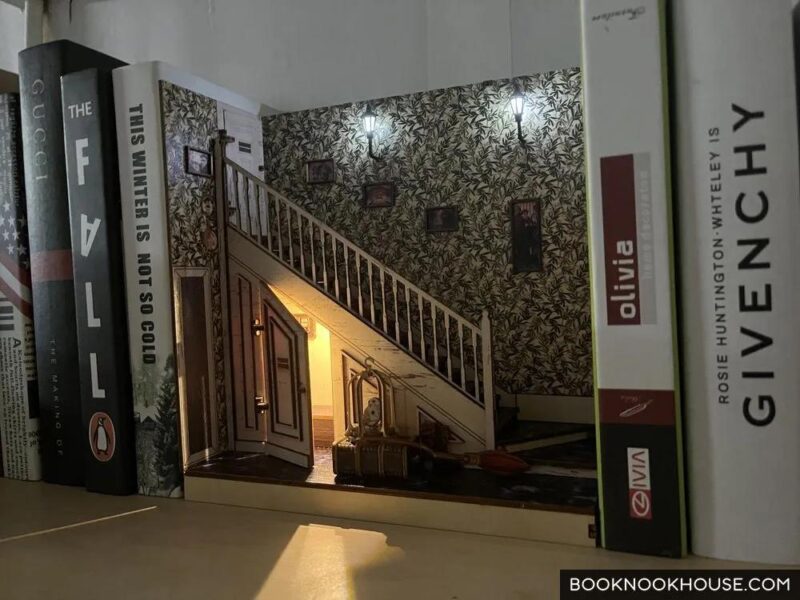 Cupboard Under Stair Book Nook Harry Potter DIY Bookshelf Insert 7