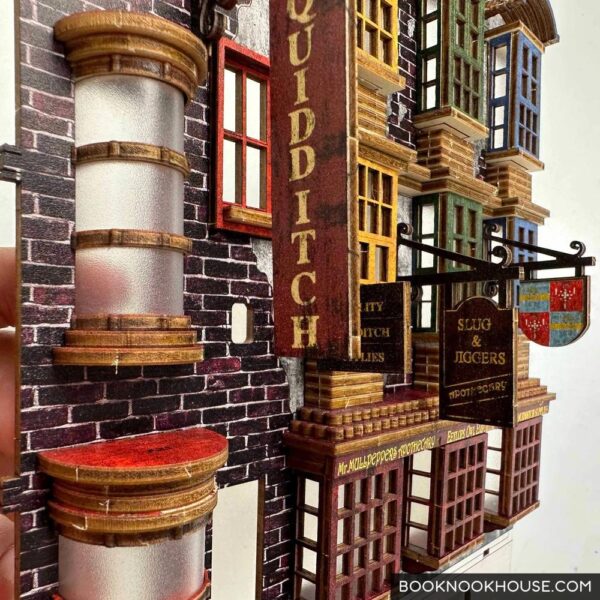 Diagon Alley Harry Potter Book Nook Color Version Bookshelf Insert 11
