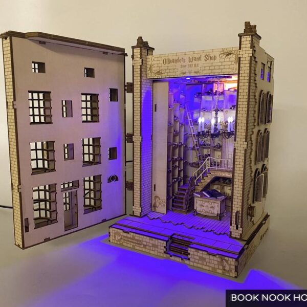 Harry Potter Ollivander Wand Shop Diy Wooden Book Nook For Bookshelf 7 result 1