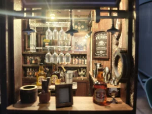 Vintage Tavern Bar Miniature House Kit