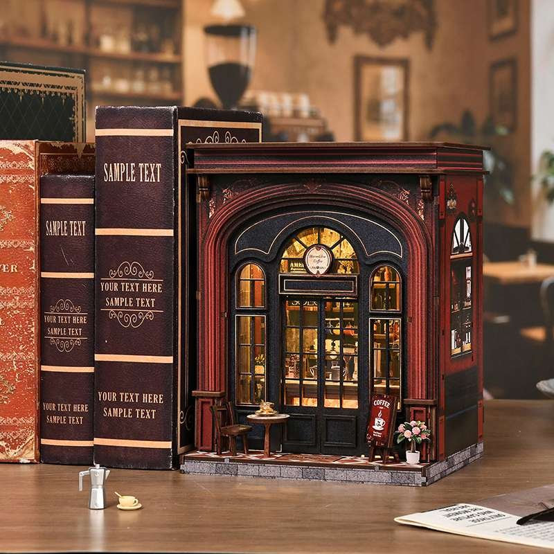 Warm Coffee House Miniature House Kit Warm Coffee House Miniature House Kit