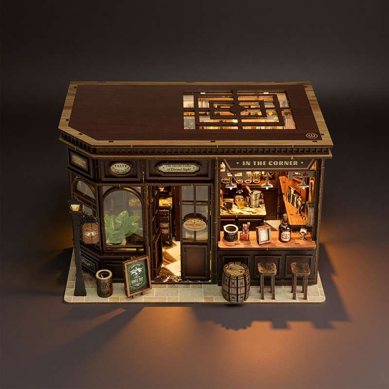 Vintage Tavern Bar Miniature House Kit