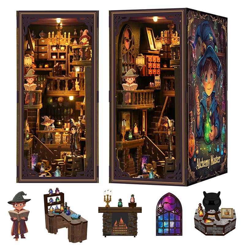 Little Wizards’ Potion Lab DIY Book Nook Kit