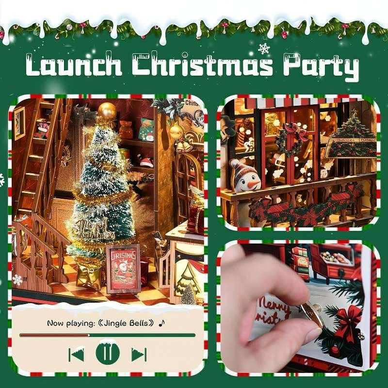 Christmas Shop Miniature House Kit