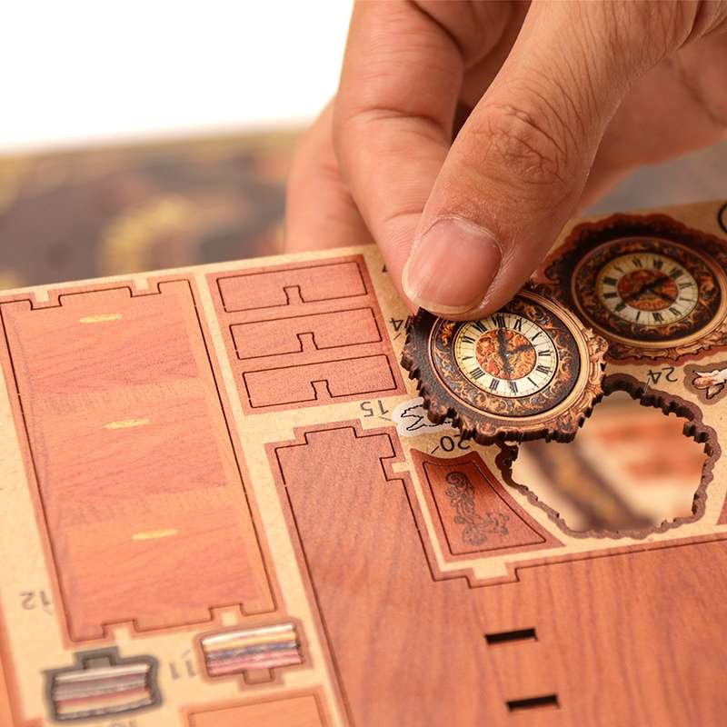 Vintage Tailor Shop DIY Miniature House Kit – Retro British-Style Bookend