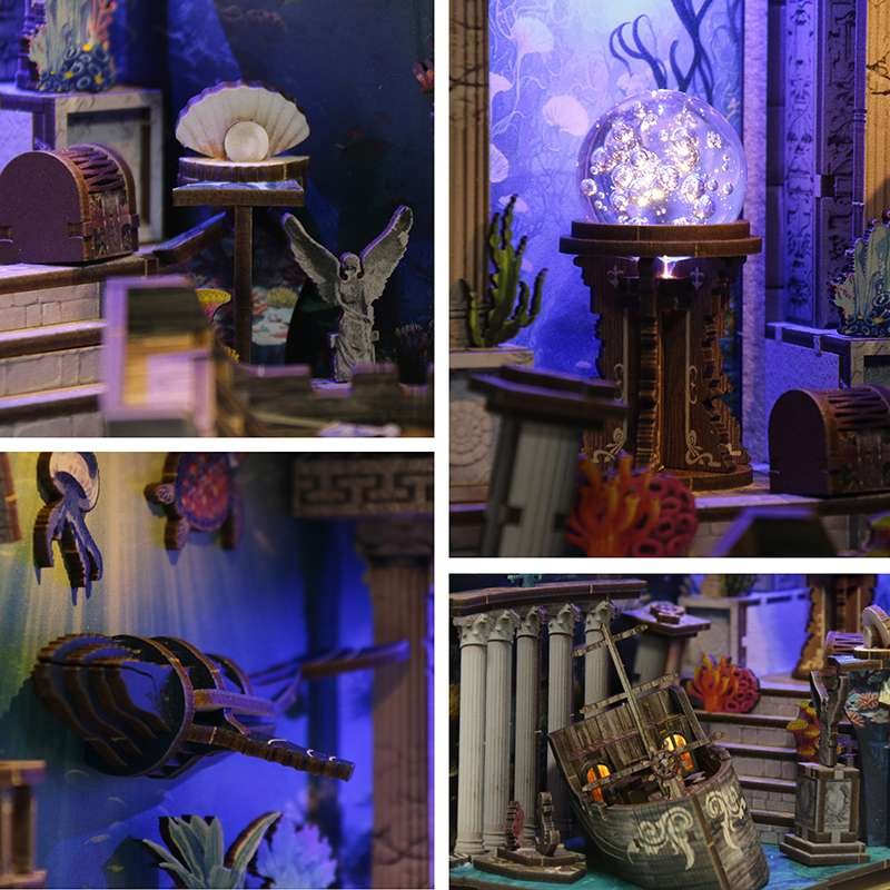 Lost Ocean Ruins DIY Book Nook Kit Lost Ocean Ruins DIY Book Nook Kit