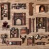 Vintage Study Room DIY Book Nook Kit