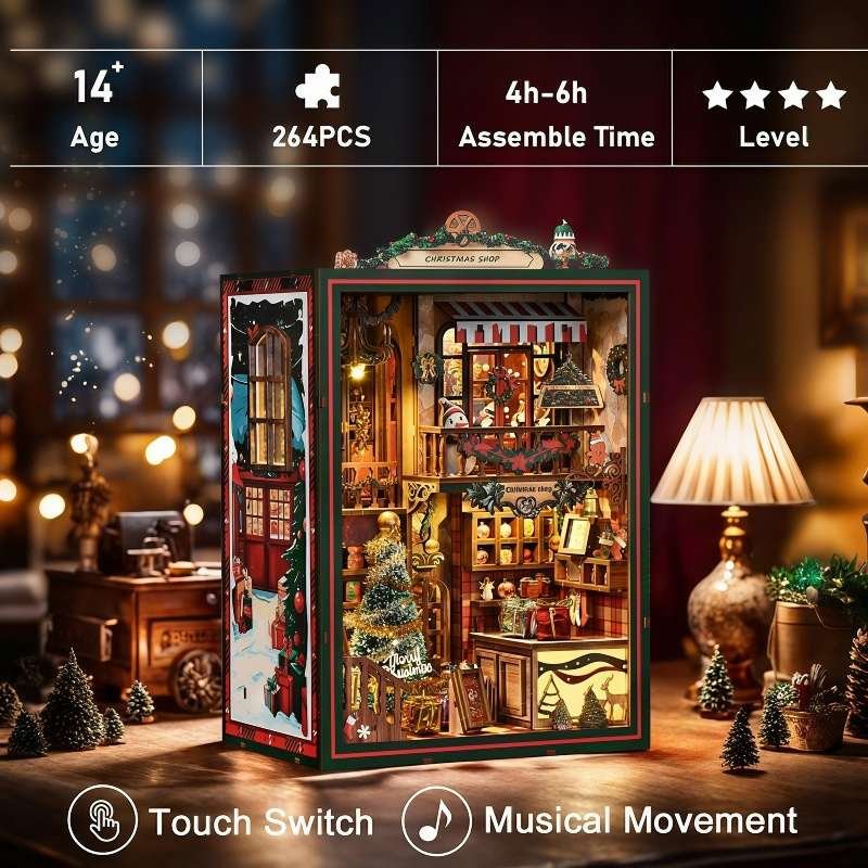 Christmas Shop Miniature House Kit