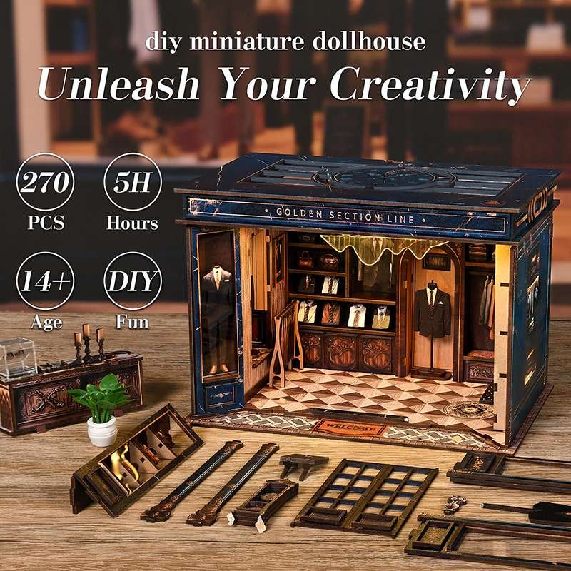 Bespoke Tailor Shop Miniature House Kit
