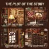Vintage Study Room DIY Book Nook Kit