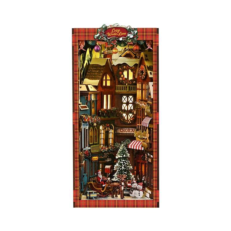 Cozy Christmas Village DIY Book Nook Kit