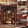 Warm Coffee House Miniature House Kit