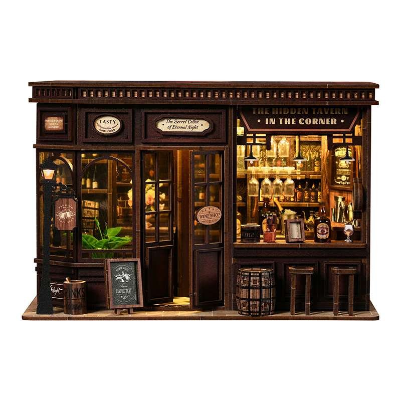 Vintage Tavern Bar Miniature House Kit