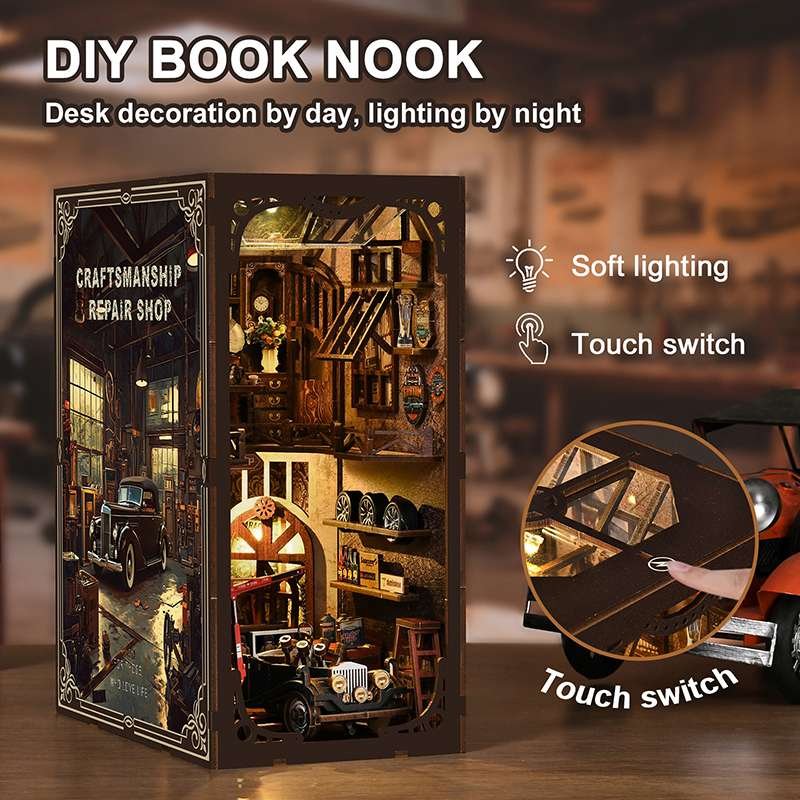 Vintage Repair Garage Miniature House Kit Vintage Repair Garage Miniature House Kit