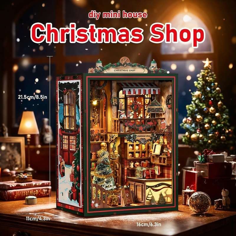 Christmas Shop Miniature House Kit
