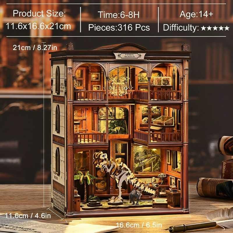 Fossil Museum DIY Book Nook Kit