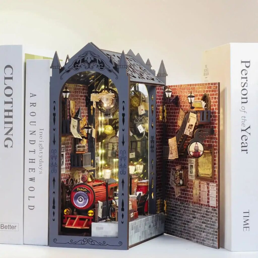 Vintage Railway Station DIY Book Nook Kit