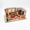 Romantic Friends Apartment DIY Wooden Dollhouse Kit with Furniture & Miniature Decor