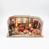 Romantic Friends Apartment DIY Wooden Dollhouse Kit with Furniture & Miniature Decor