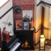 Romantic Friends Apartment DIY Wooden Dollhouse Kit with Furniture & Miniature Decor
